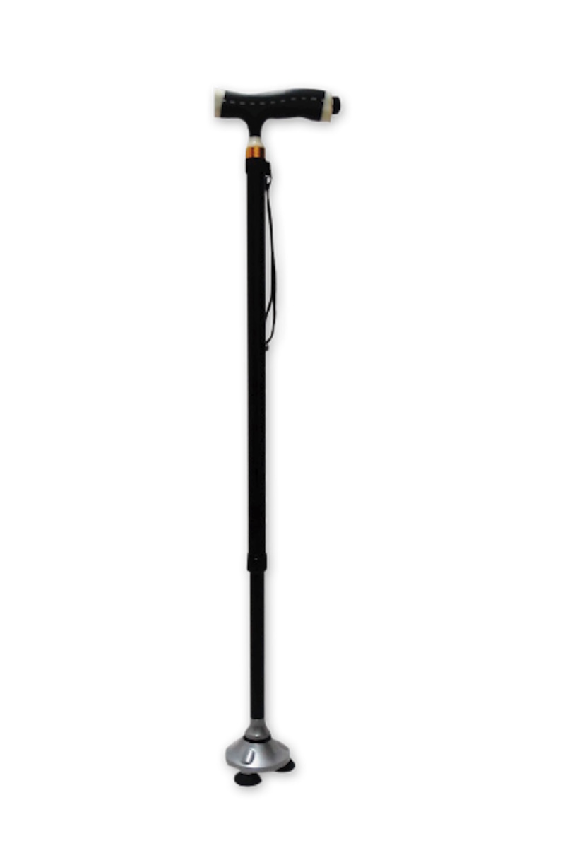 Μπαστούνι Ρυθμιζόμενο με Βάση Stand Up και Φακό Led MobiakCare 0810207