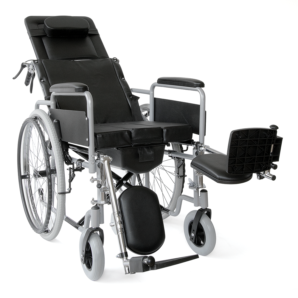 Αναπηρικό Αμαξίδιο με Ανακλινόμενη Πλάτη & Τουαλέτα 09-2-138