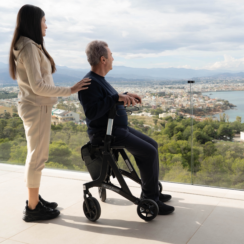 mobiakcare_0803610 Περιπατητήρας Rollator Action Black 0803610