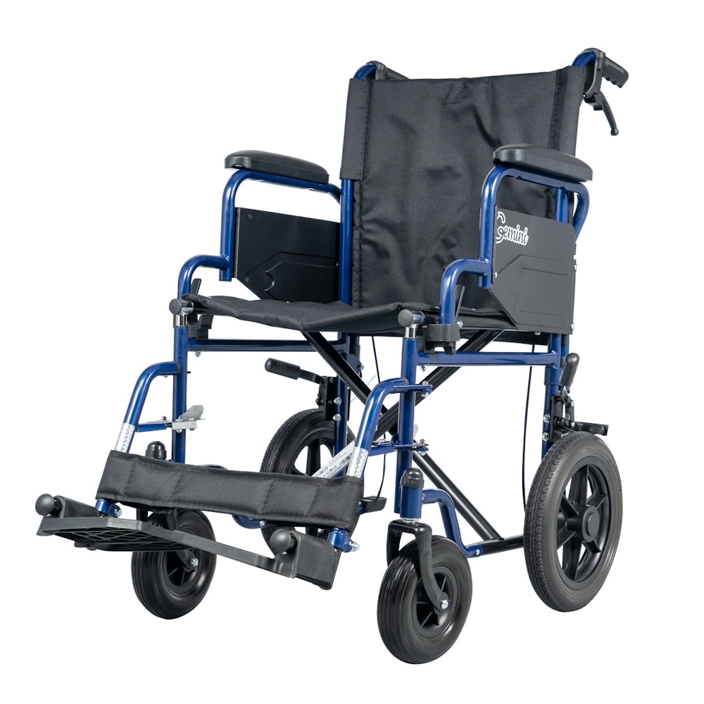 24697_1 Αναπηρικό Αμαξίδιο Gemini 12 Blue Mobiakcare