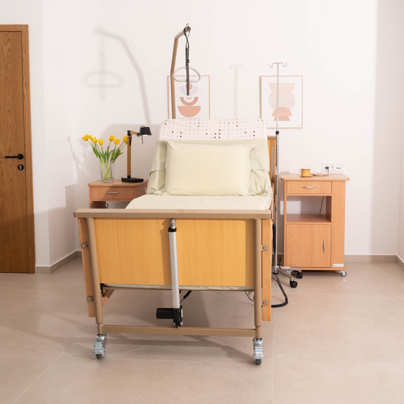 Virgo Κρεβάτι Ηλεκτρικό Πολύσπαστο με Κάγκελα & Αναρτήρα Mobiak 0803152