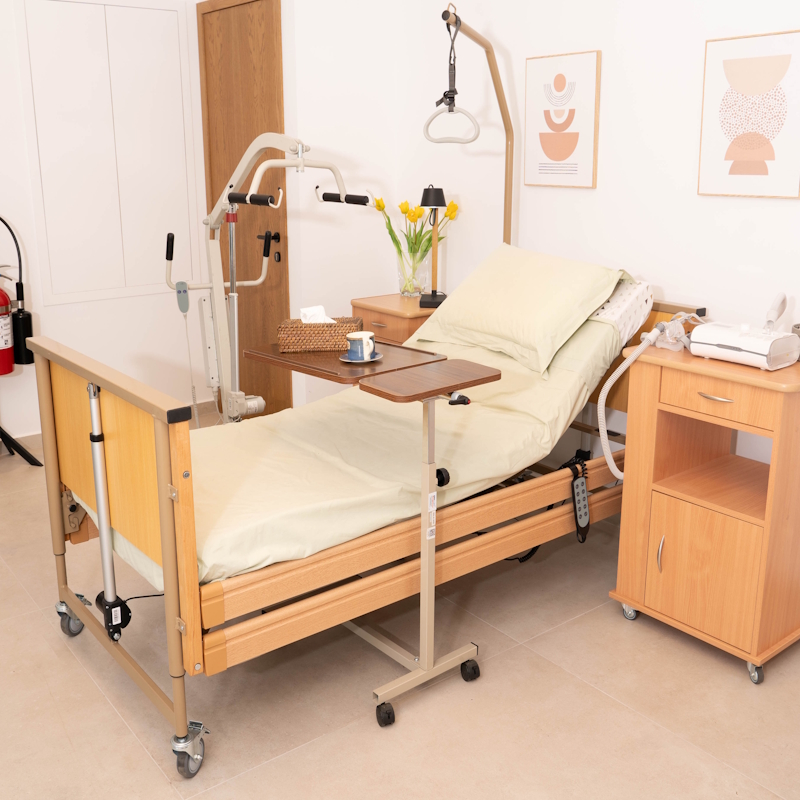 Virgo Κρεβάτι Ηλεκτρικό Πολύσπαστο με Κάγκελα & Αναρτήρα Mobiak 0803152