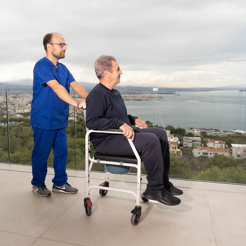 Αμαξίδιο Μπάνιου & Τουαλέτας με δοχείο ASPER 0805454