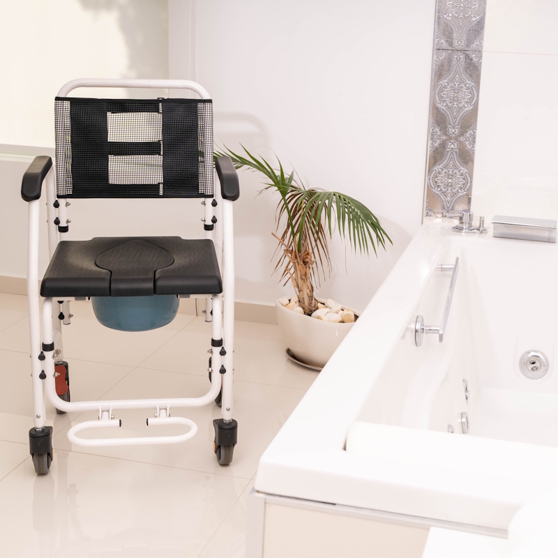 Αμαξίδιο Μπάνιου & Τουαλέτας με δοχείο ASPER 0805454