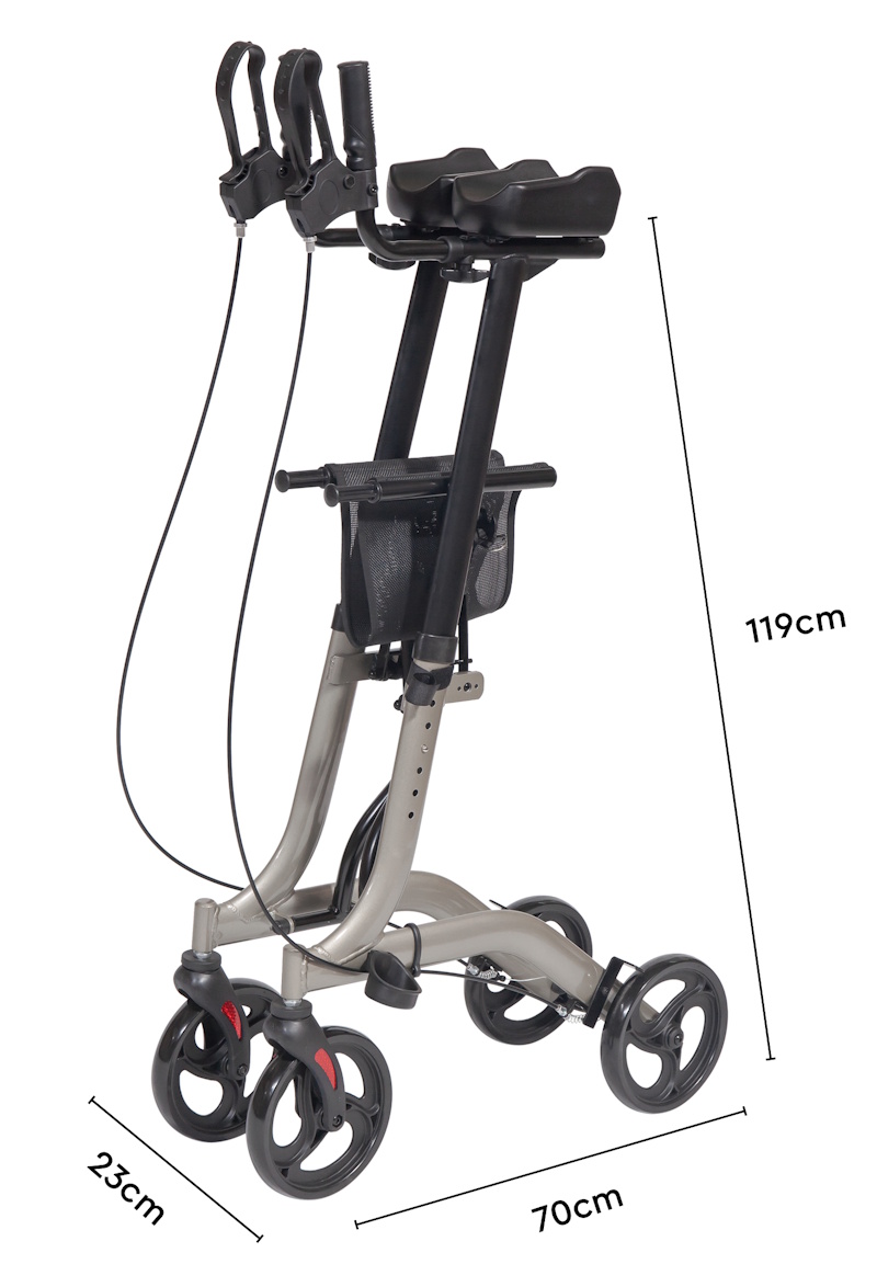 Rollator Αλουμινίου Με Λαβή Και Στήριξη Πήχη Mobiak 0805452