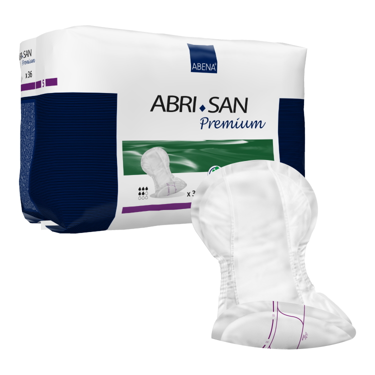 σερβιέτα-abri-san-no5-36-τμχ Η Σερβιέτα Abri-San No5 36 τμχ είναι ειδικά σχεδιασμένη για όλους τους τύπους ακράτειας, από την ελαφριά έως την πολύ βαριά.