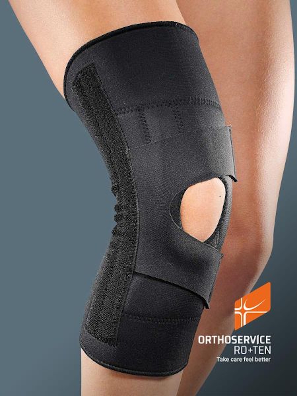 5250 Επιγονατίδα Neoprene με Σταθεροποιητικό Επίθεμα και Οπή 416 Ortholand