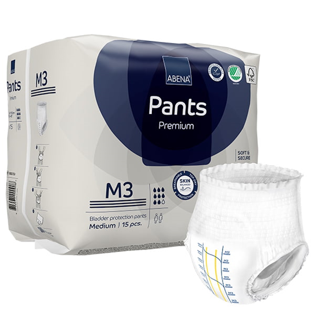 Βρακάκια ABENA Pants M3 Premium Νύχτας 15 τεμ 2 Βρακάκια ABENA Pants M3 Premium Νύχτας 15 τεμ