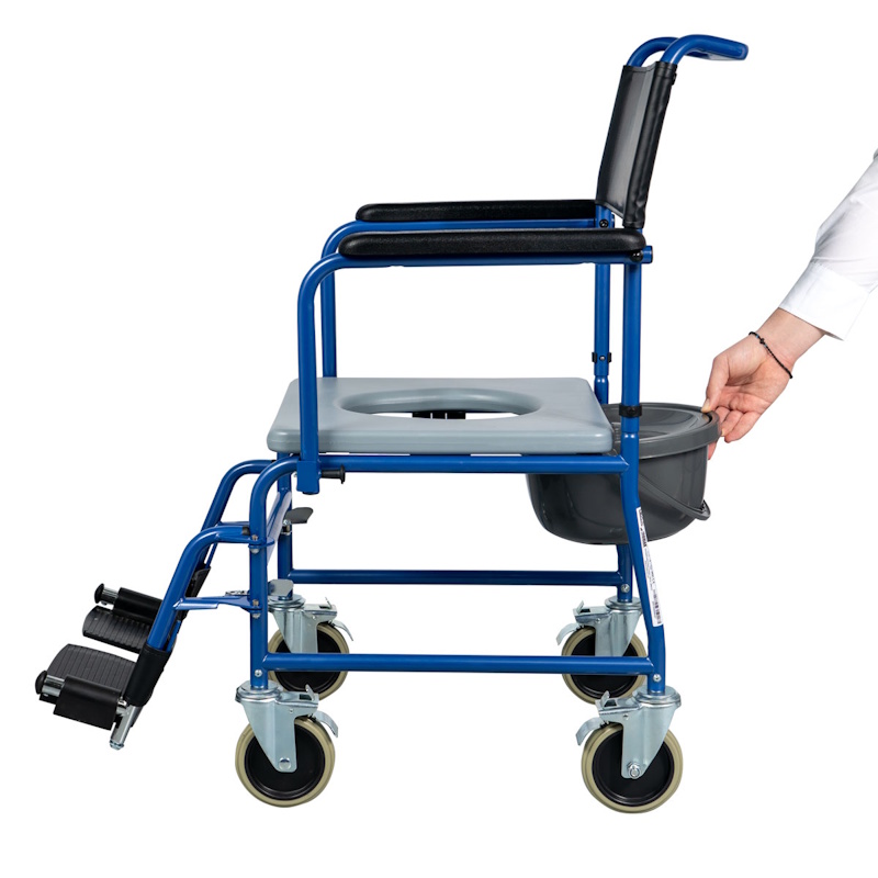Αναπηρικό Αμαξίδιο Gemini Blue Με Δοχείο 0811605