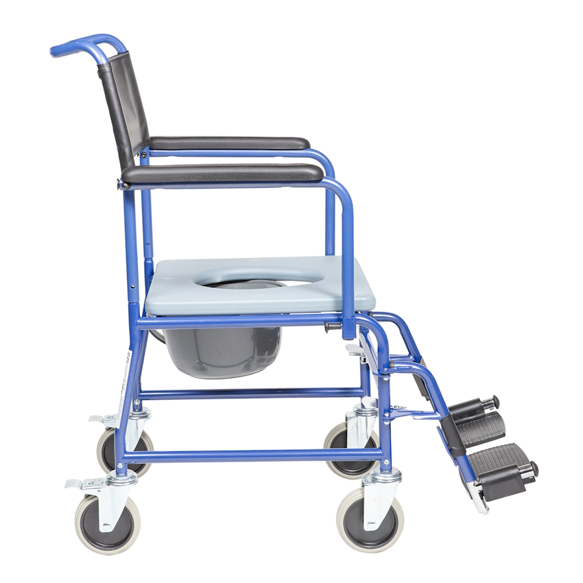 Τo Αναπηρικό Αμαξίδιο Gemini Blue Με Δοχείο 0811605, είναι ένα απλό και εύκολο στην χρήση αμαξίδιο, με μικρό βάρος για να το μετακινείται εύκολα και αντοχής μέχρι 110 κιλά βάρος χρήστη.