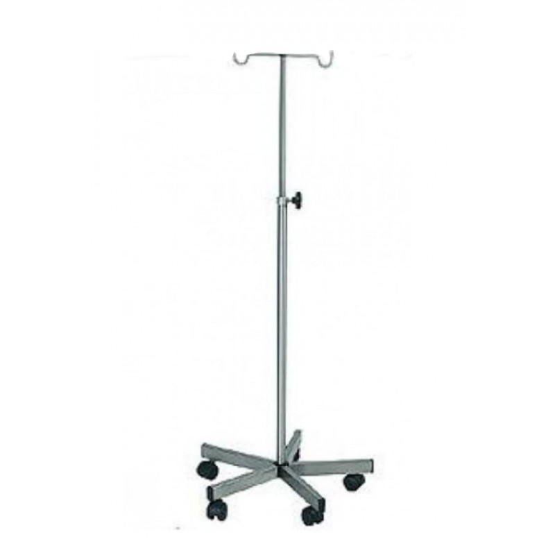 Στατώ Ορού 2 Θέσεων Με Τροχήλατη Βάση INOX 1132ΙΝ Μαρινόπουλος