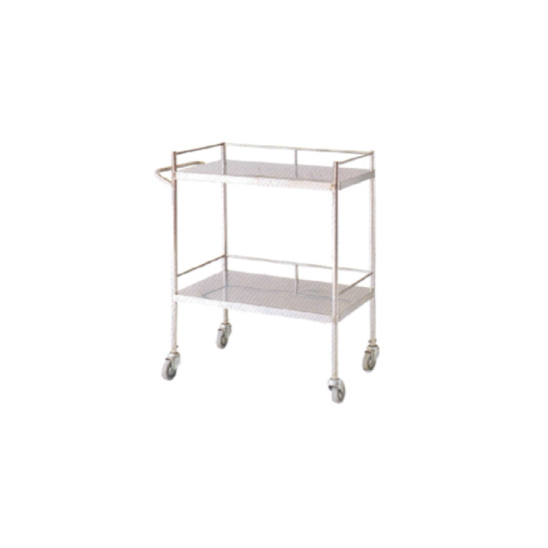 Τροχήλατο Τραπέζι Inox Με 2 Ράφια KB 129B Μαρινόπουλος