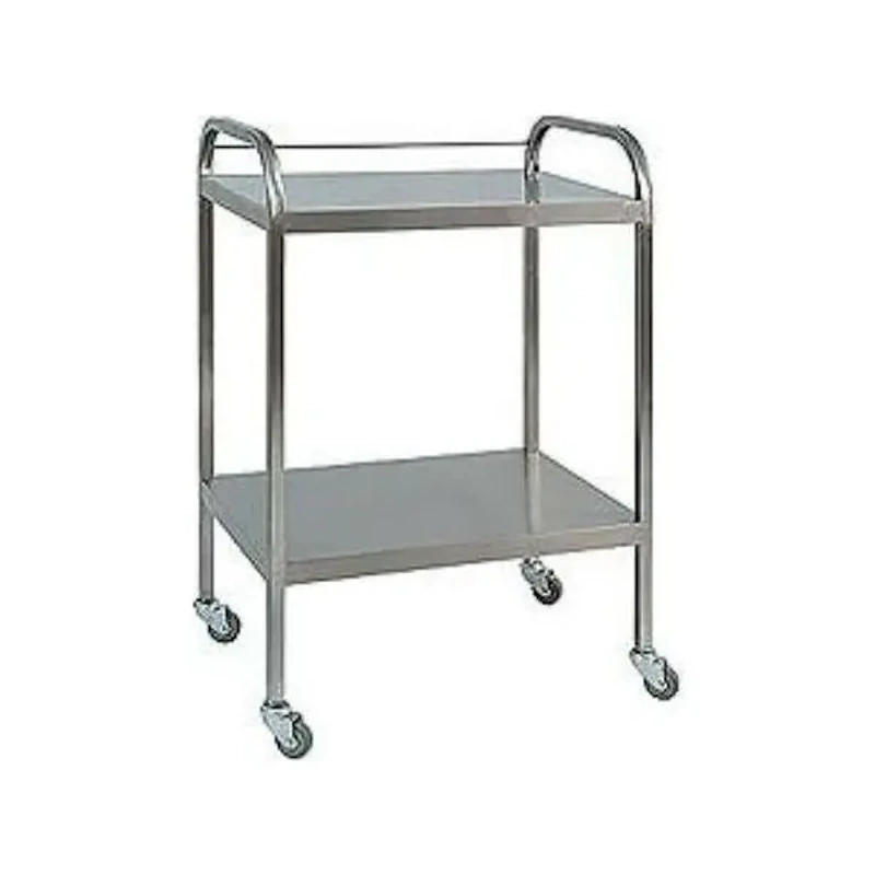 Τροχήλατο Τραπέζι Με 2 Ράφια Ηλεκτροστατικής Βαφής 1091 Μαρινόπουλος