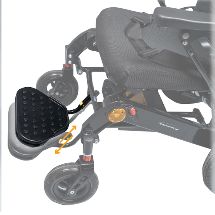 Αναπηρικό Αμαξίδιο Ηλεκτρικό Αλουμινίου ODYSSEUS