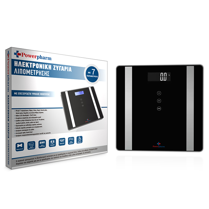 Ηλεκτρονική Ζυγαριά Λιπομέτρησης POWERPHARM 17-156-005