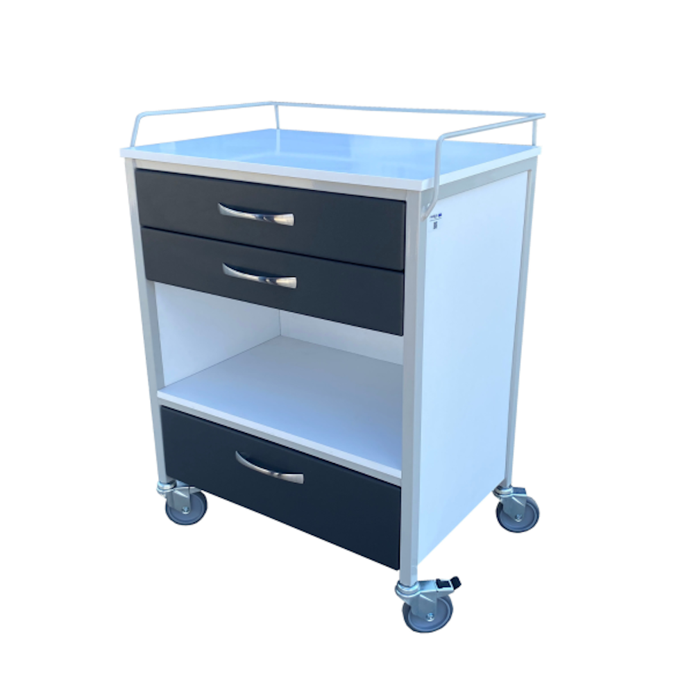 Τροχήλατο Τραπέζι Αλλαγών Βαρέως Τύπου Με Ράφι