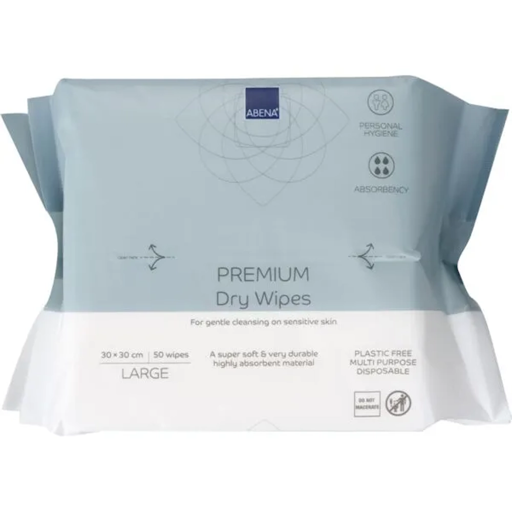 Στεγνά Μαντήλια ABENA Dry Wipes Premium, 50τεμ.