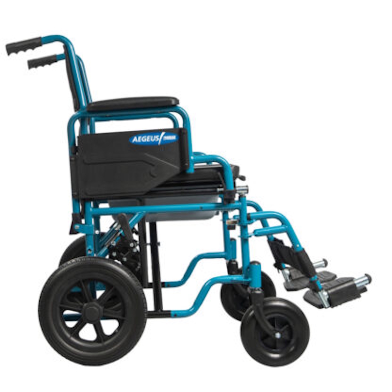 Χειροκίνητο Αναπηρικό Αμαξίδιο με δοχείο U-Shape Aegeus