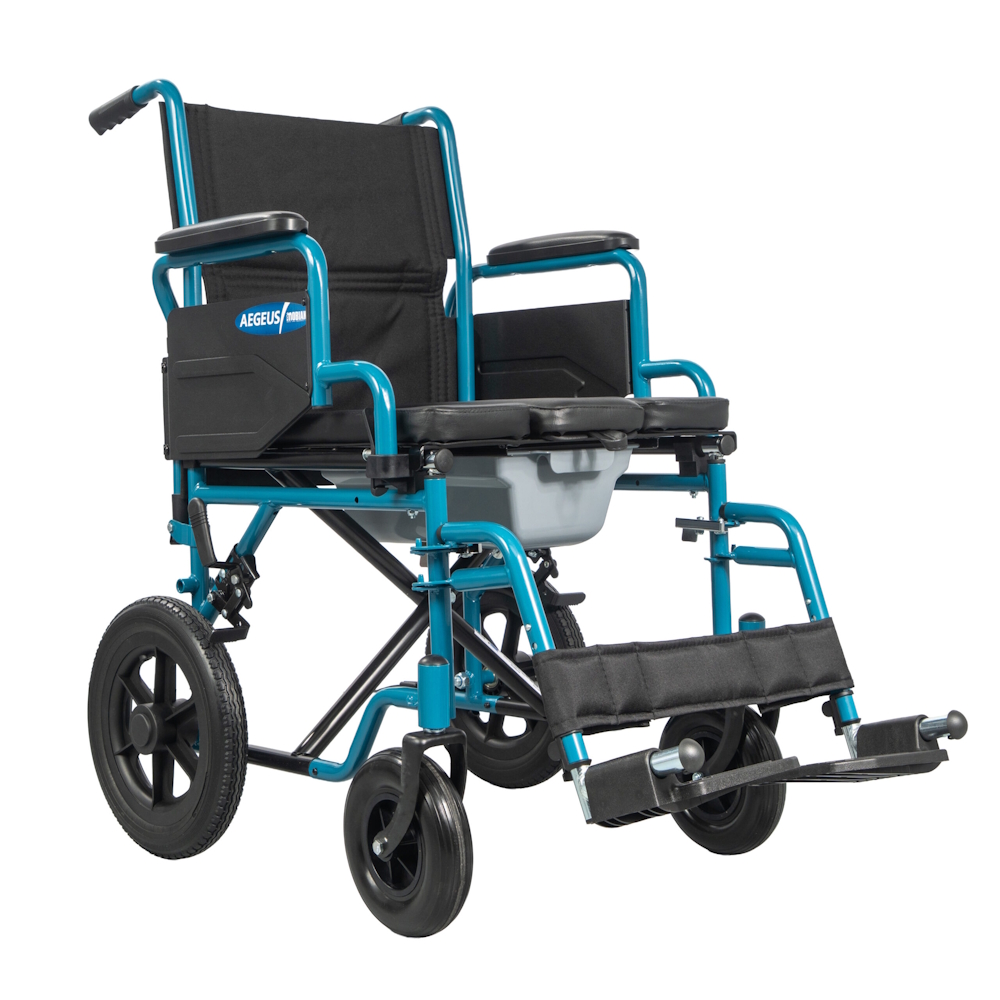Χειροκίνητο Αναπηρικό Αμαξίδιο με δοχείο U-Shape Aegeus