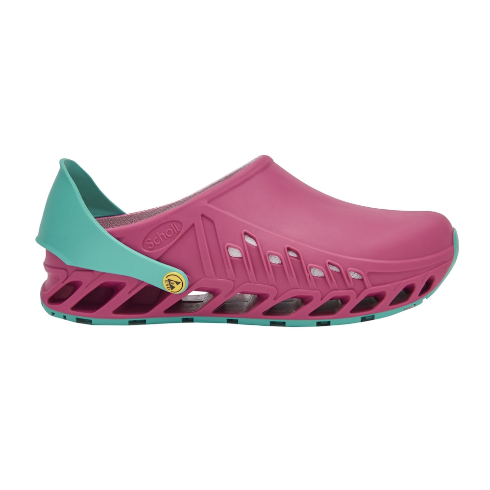EVOFLEX FUCHSIA EMERALD Scholl Professional Evoflex Ανατομικά Σαμπό Fuchsia/Emerald Mobiak