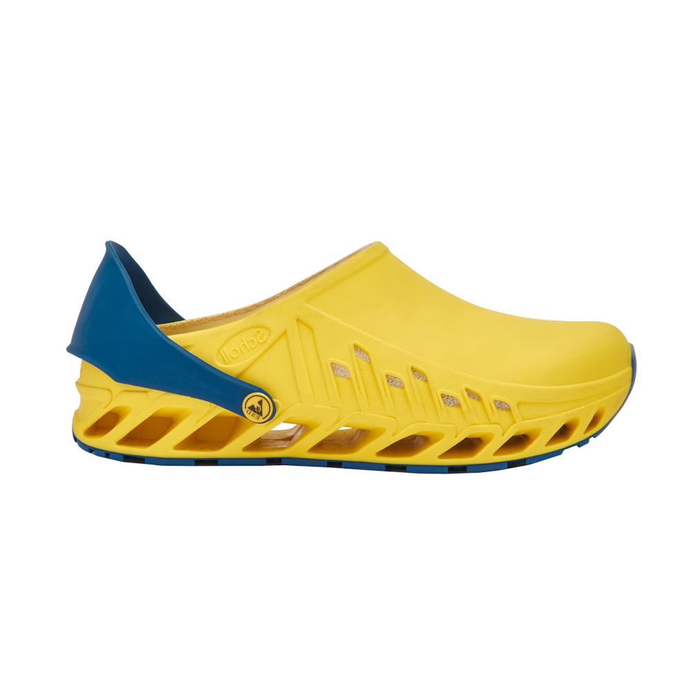 EVOFLEX YELLOW NAVY BLUE Scholl Professional Evoflex Ανατομικά Σαμπό Yellow/Navy Blue Mobiak